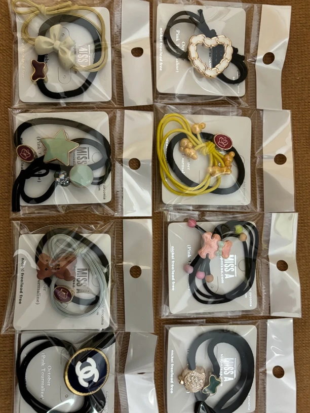 时尚皮筋10包混装可爱简约