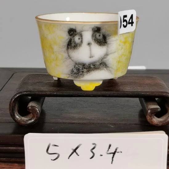 手工手绘釉盆大徳堂