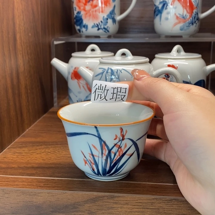 釉下老陶泥手工绘制