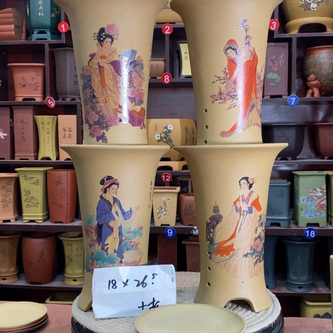 紫砂艺术紫砂花盆