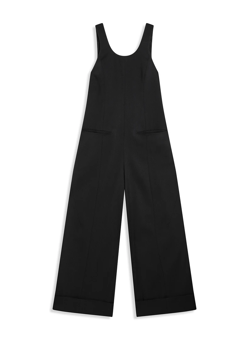 OPEN YY 25春夏新品宽松阔腿工装吊带连体裤