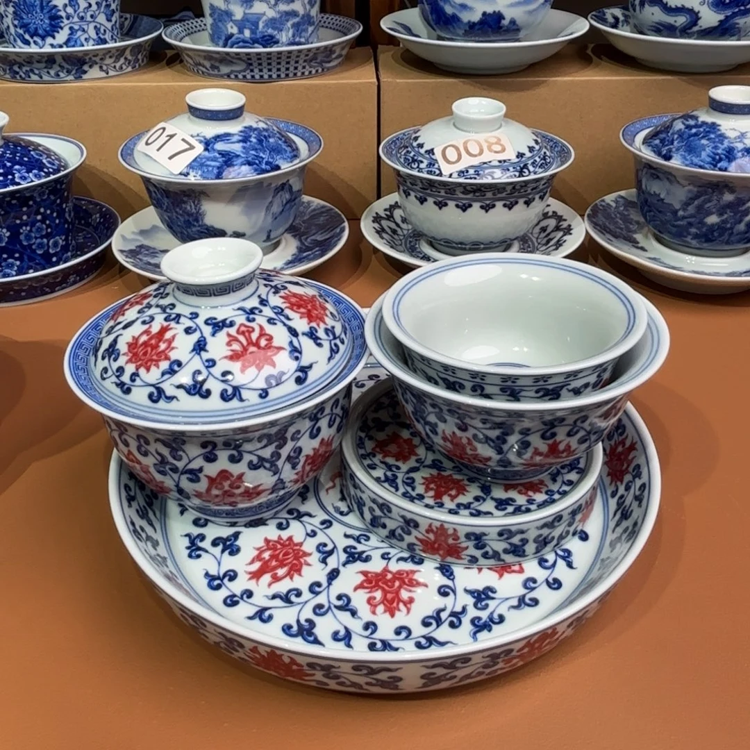 鸿***寓景德镇陶瓷五件套无礼盒