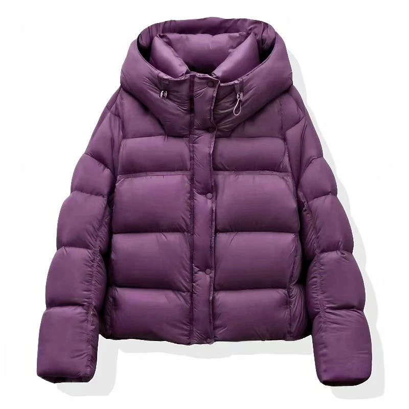 【全新升级】2025新款女连帽棉衣小个子泡芙款棉服百搭加厚休闲韩版