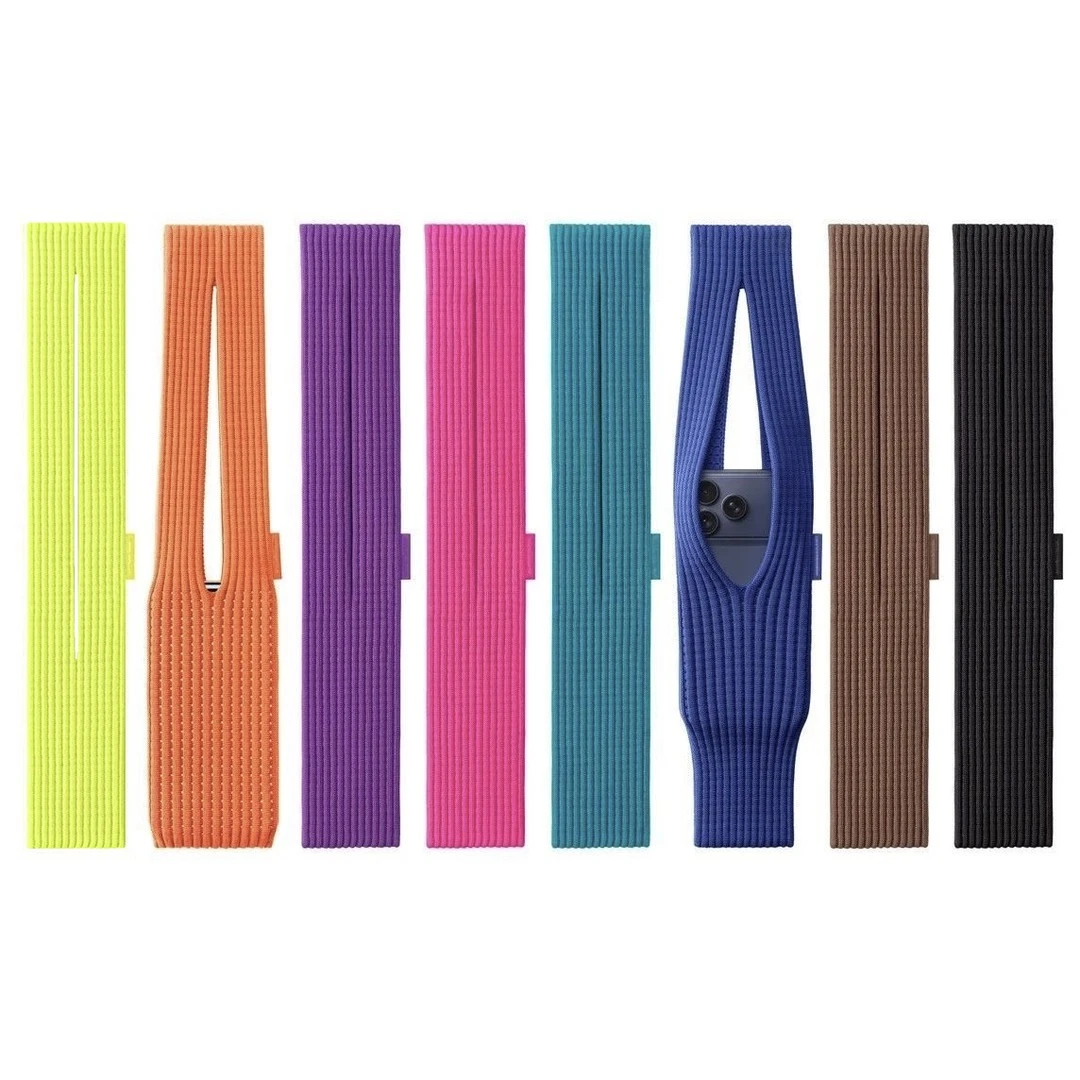 明星同款多巴胺针织手机包苹果手机袋秋冬个性便携迷你防丢小包