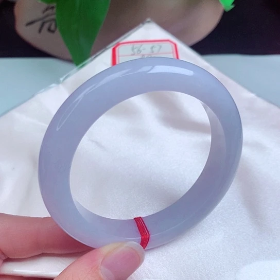 翡翠手镯未镶嵌   64   正圈56-57 冰紫罗兰