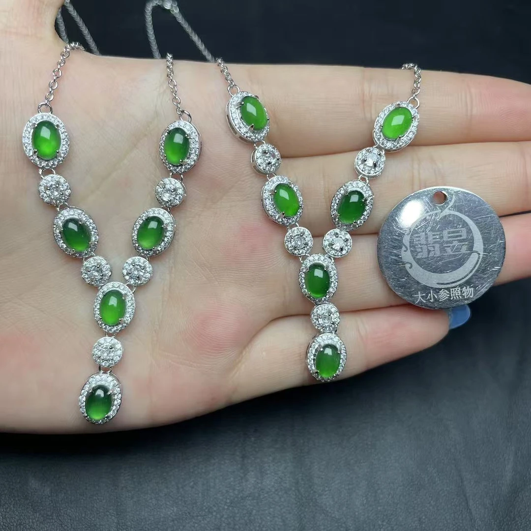 翡昱-N80-64175-天然A货翡翠吊坠项链-多样性发其一-D