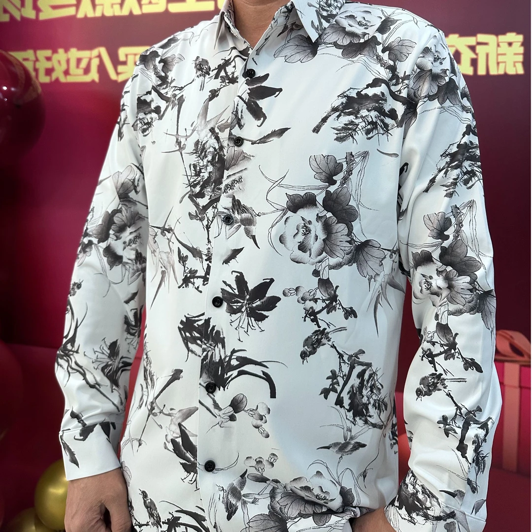 男士百搭欧版秋冬外穿衬衫