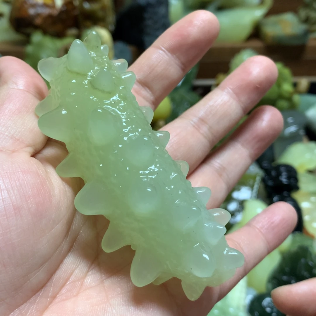 岫玉手把未镶嵌，手把