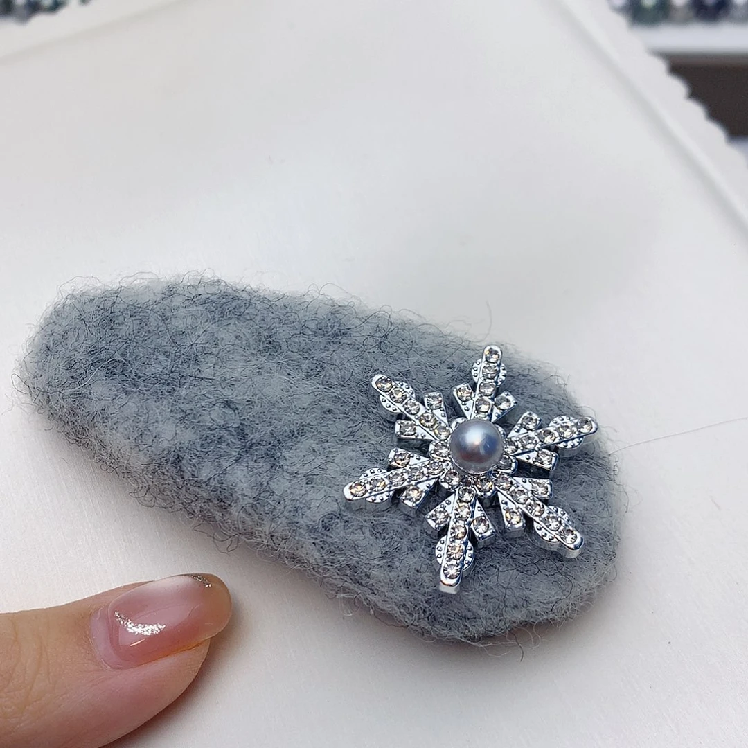 未镶嵌海水珍珠发夹w3