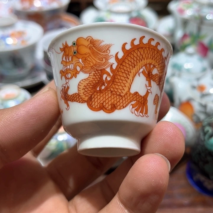 纯手绘精品盖碗杯