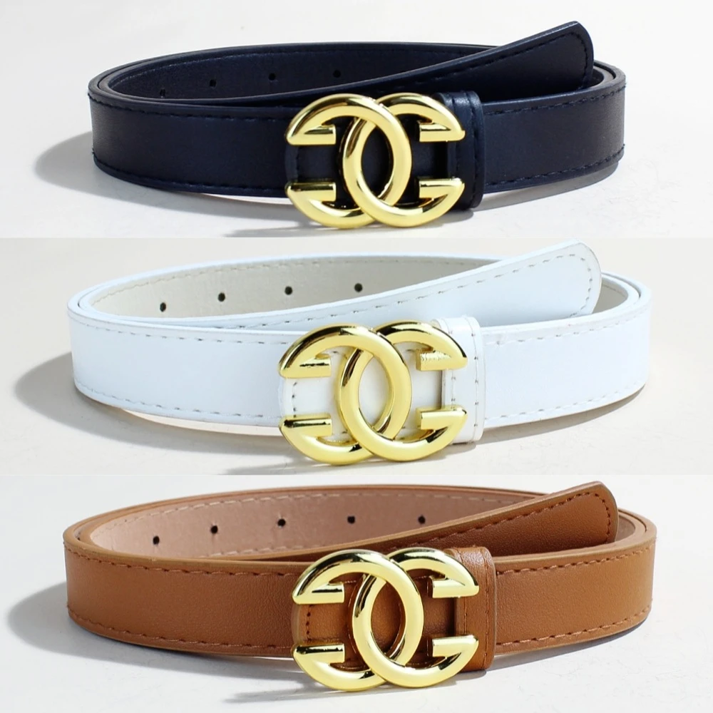 欧美外贸新款女生皮带车线腰带简约时尚百搭装饰ins风女士高级感