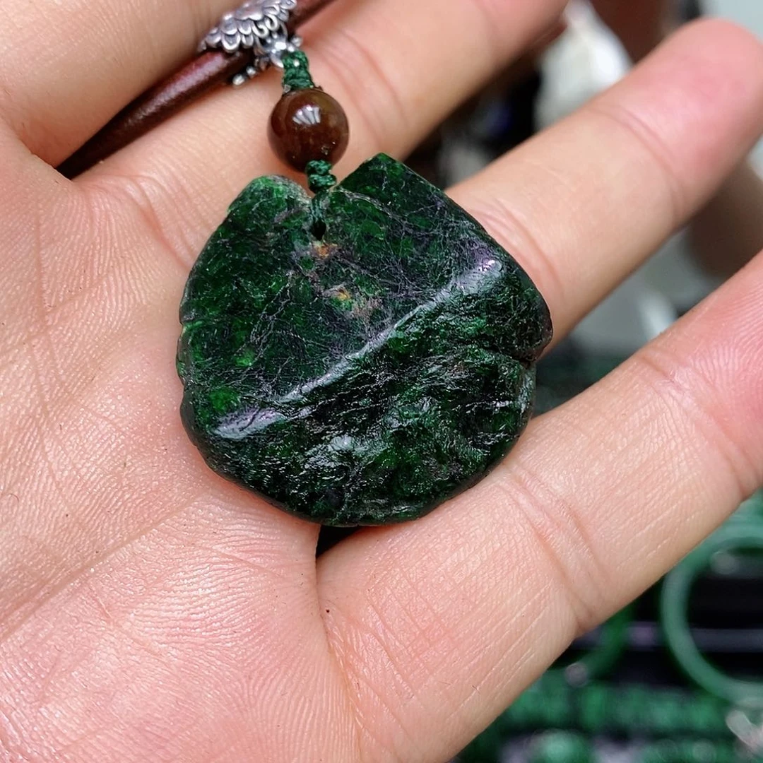 翡翠银S925镶嵌颈饰漂亮美眉