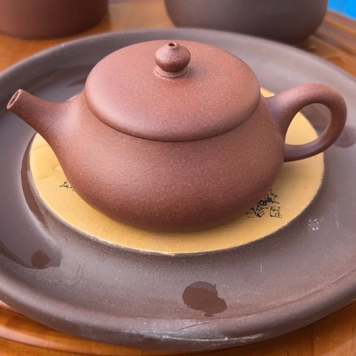 茶壶紫砂精工小矮瓢120cc