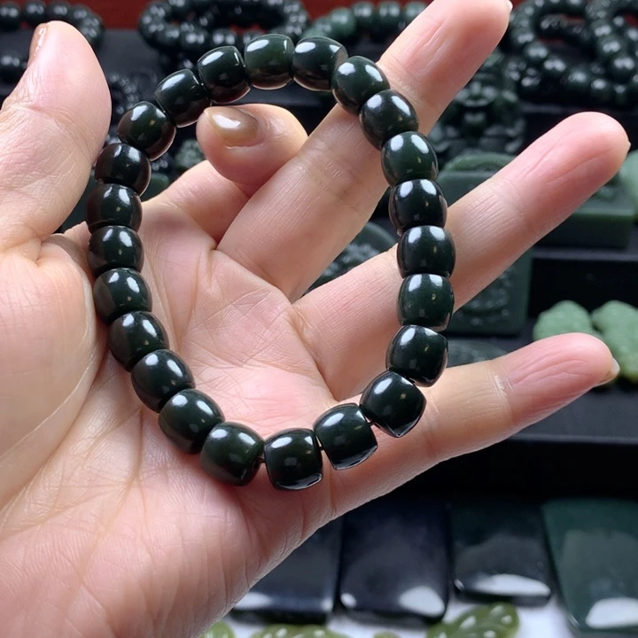 和田玉（青玉）项圈未镶嵌