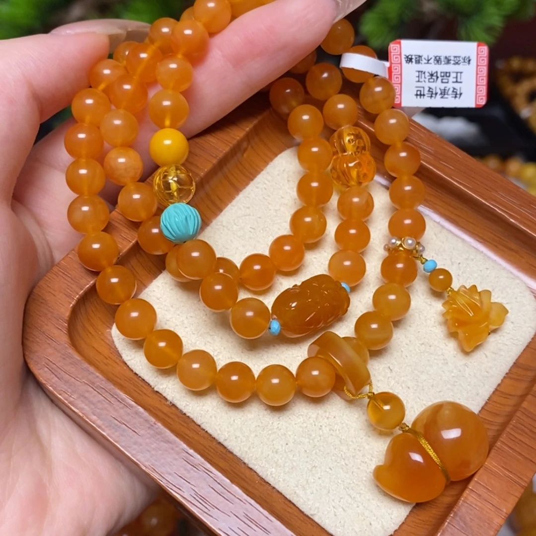 【闪购商品】未镶嵌蜜蜡手链手串
