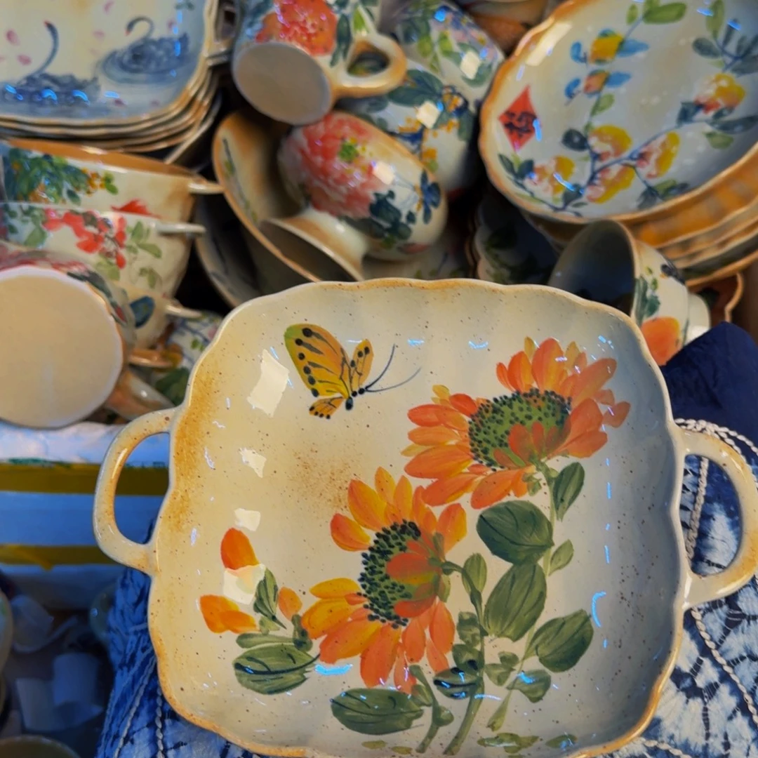 瓷片景德镇陶瓷手工手绘