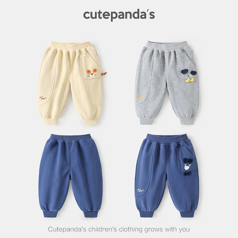 【现货】婴儿长裤梭织裤秋装工装裤春秋儿童男女宝宝1休闲小童Y9678