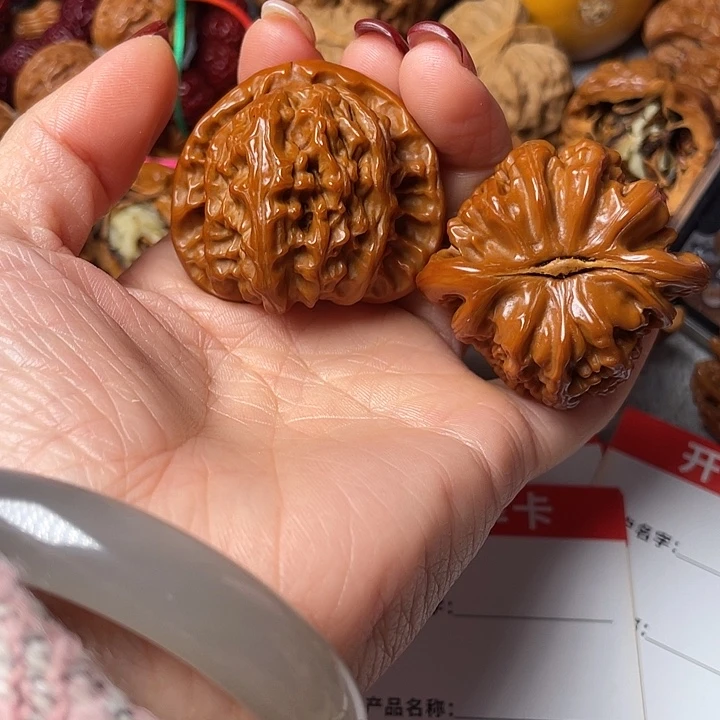 吊坠文玩核桃白狮子