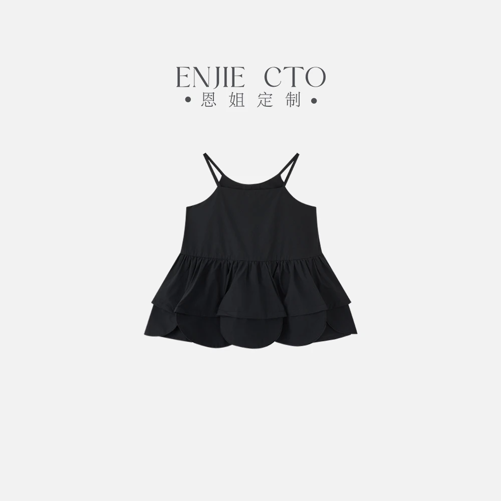 【恩姐定制】C夏季童装棉布吊带上衣ENCK077