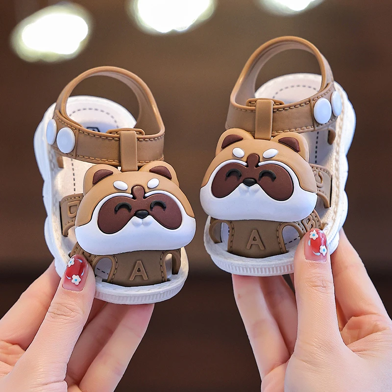 儿童凉鞋2025夏季男女童软底防滑0-3岁婴幼儿宝宝包头防踢学步鞋