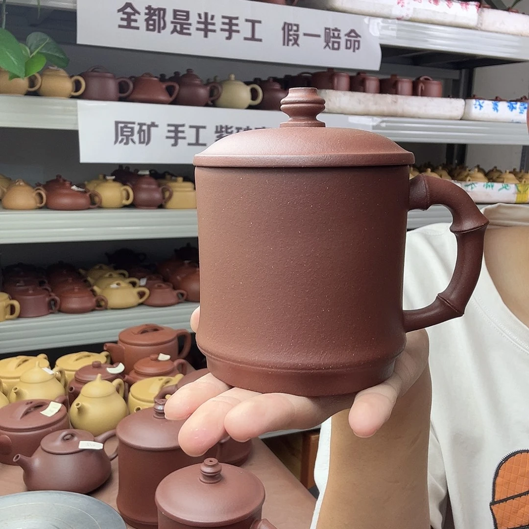 茶壶紫砂阿**哭手工盖杯