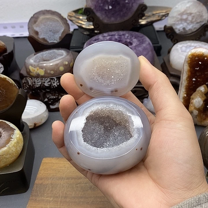 摆件紫晶未镶嵌聚宝盆