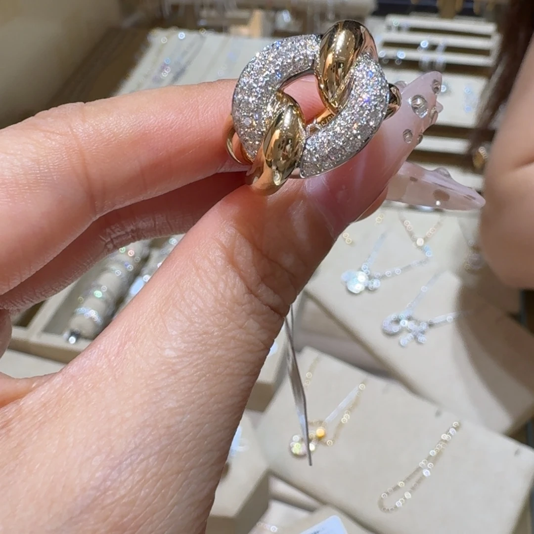 戒指/指环钻石18K金镶嵌