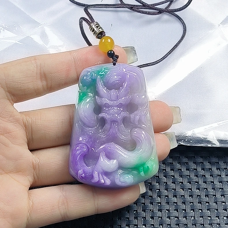 【聚宝严选】D508紫绿大龙套装吊坠妈妈款精致精美气质百搭