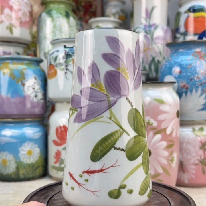 景德镇陶瓷花手绘釉下彩