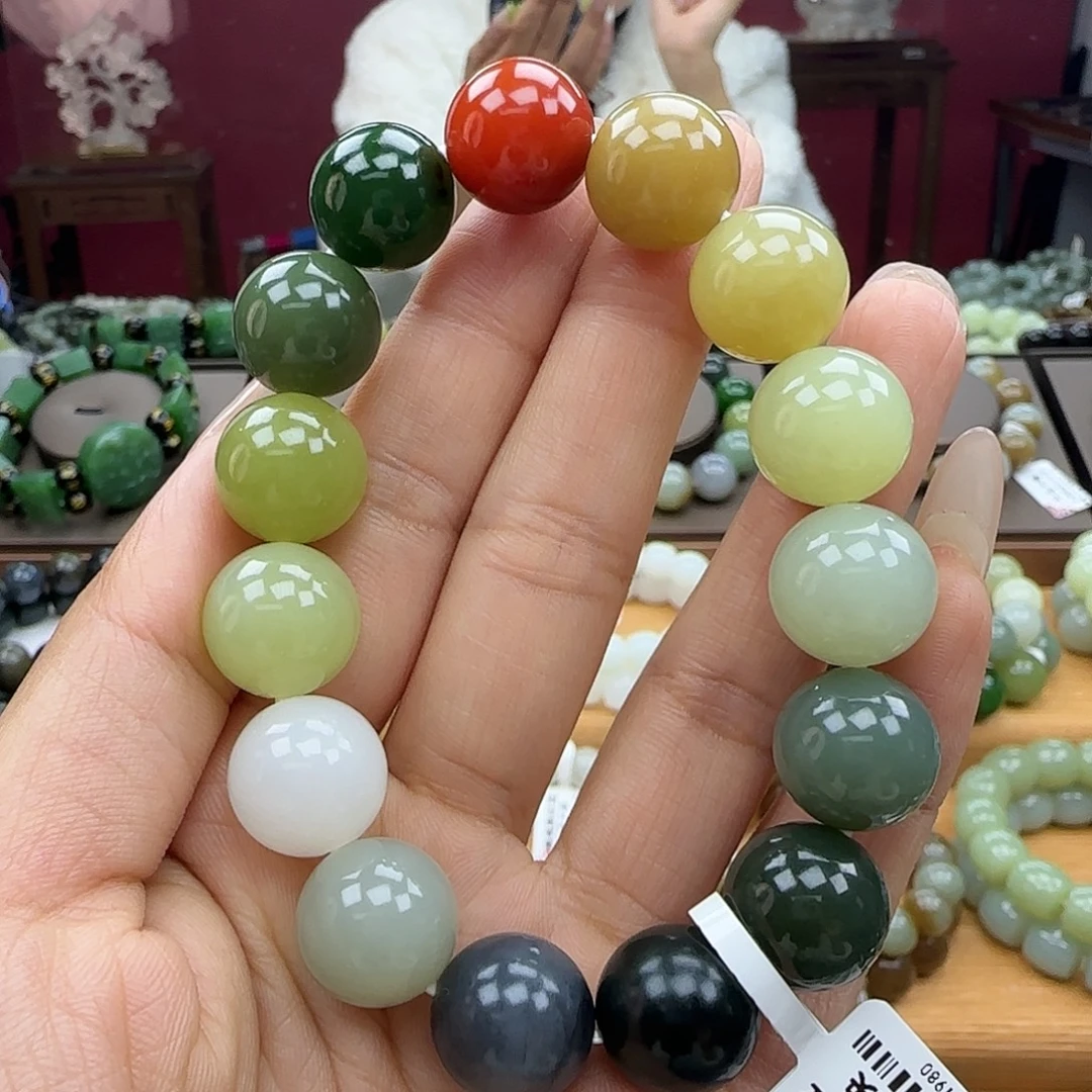 和田玉未镶嵌手链