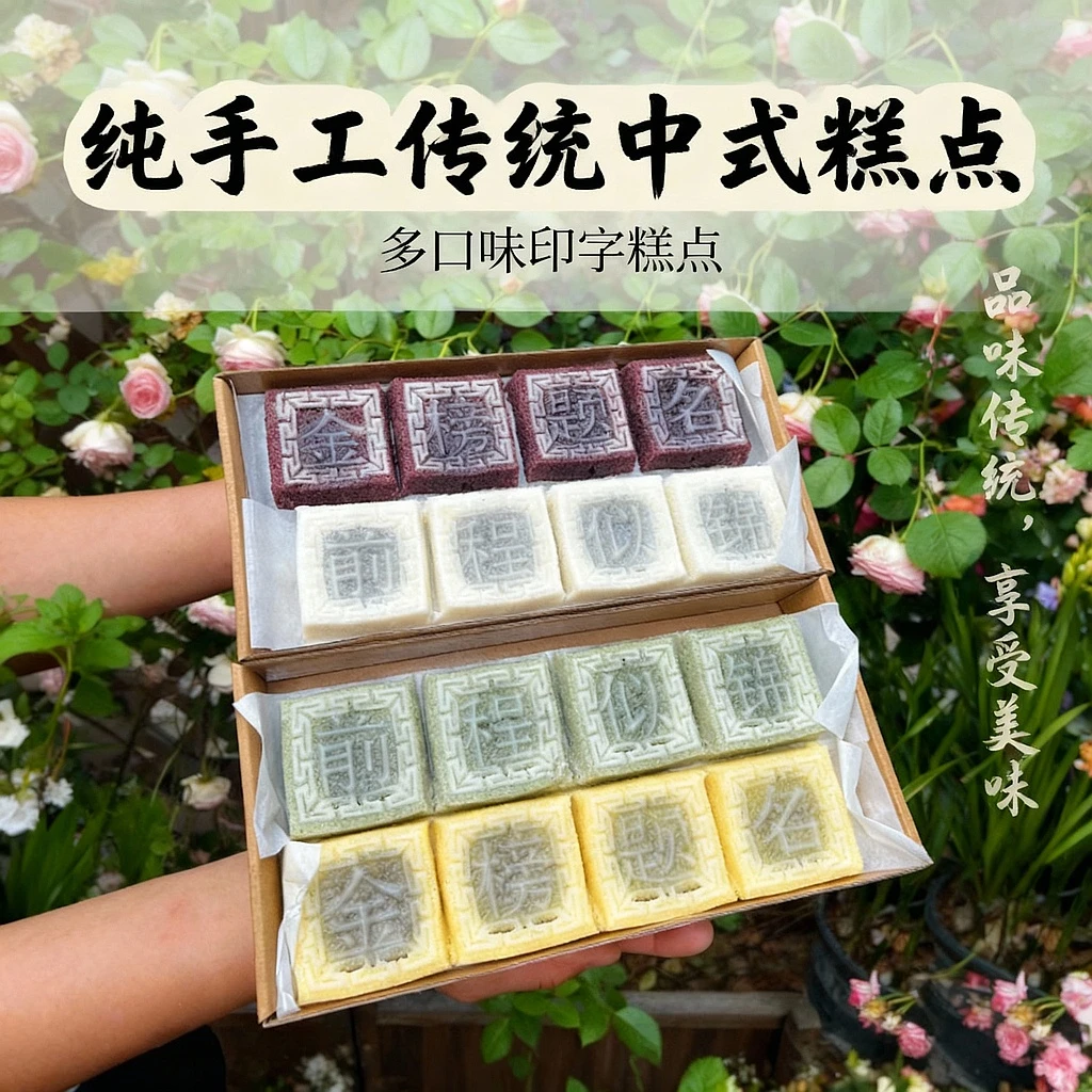 梁弄大糕状元糕逢考必过高考中考祝福传统纯手工中式豆沙糕点心