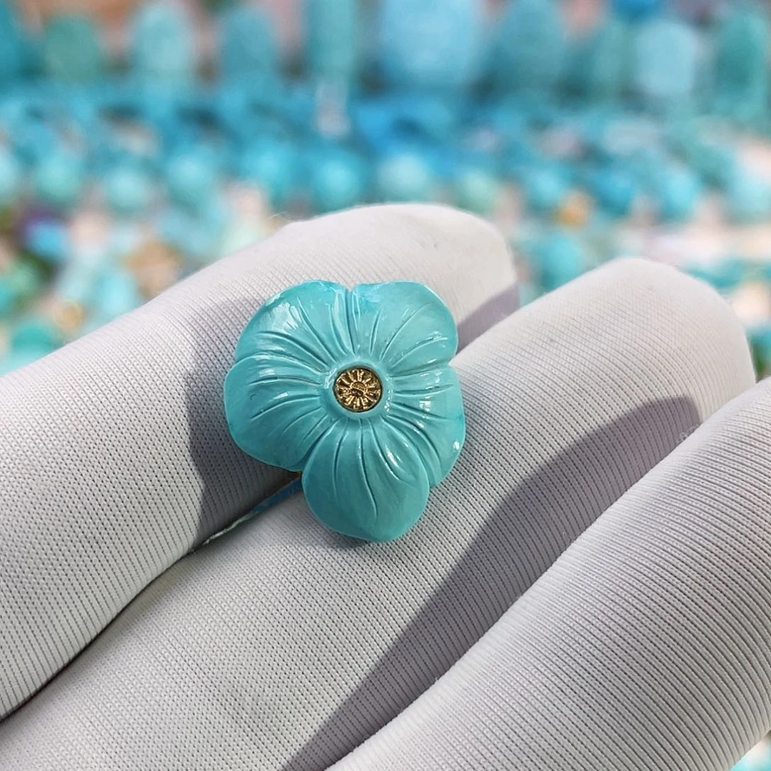 绿松石珠宝奇石未镶嵌