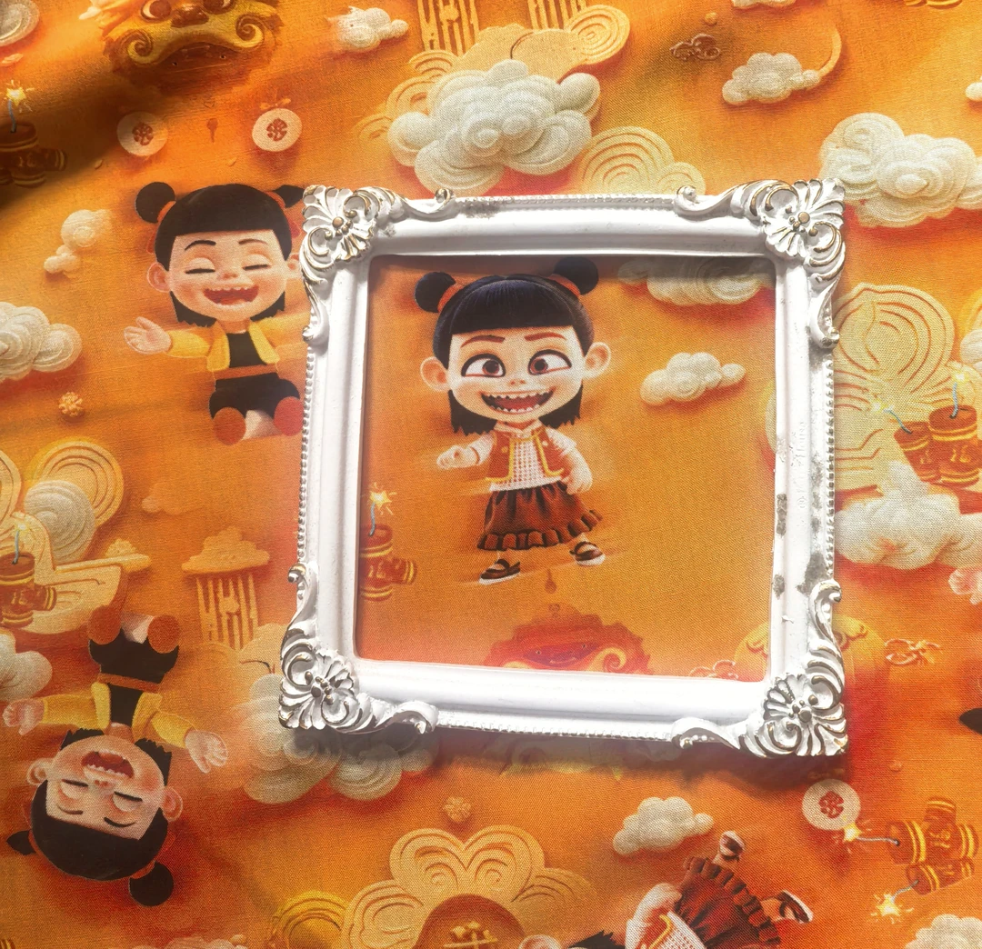 [哪吒100%棉]2025网红爆款!数码印花！服装![两米包邮】