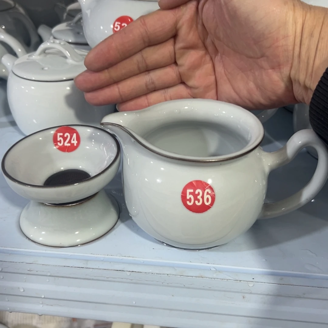 微瑕陶瓷茶壶茶杯家用