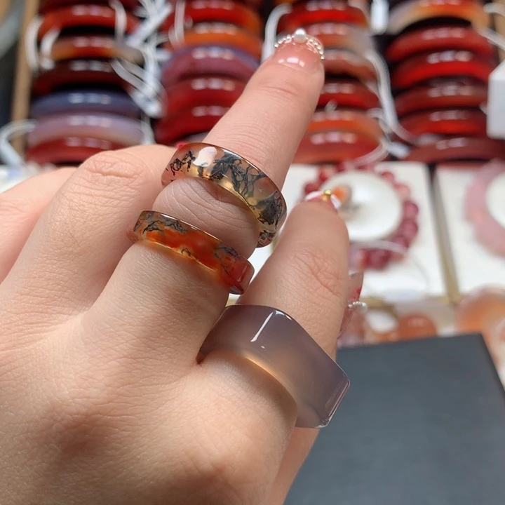 玛瑙/玉髓颈饰银S925镶嵌耕***获