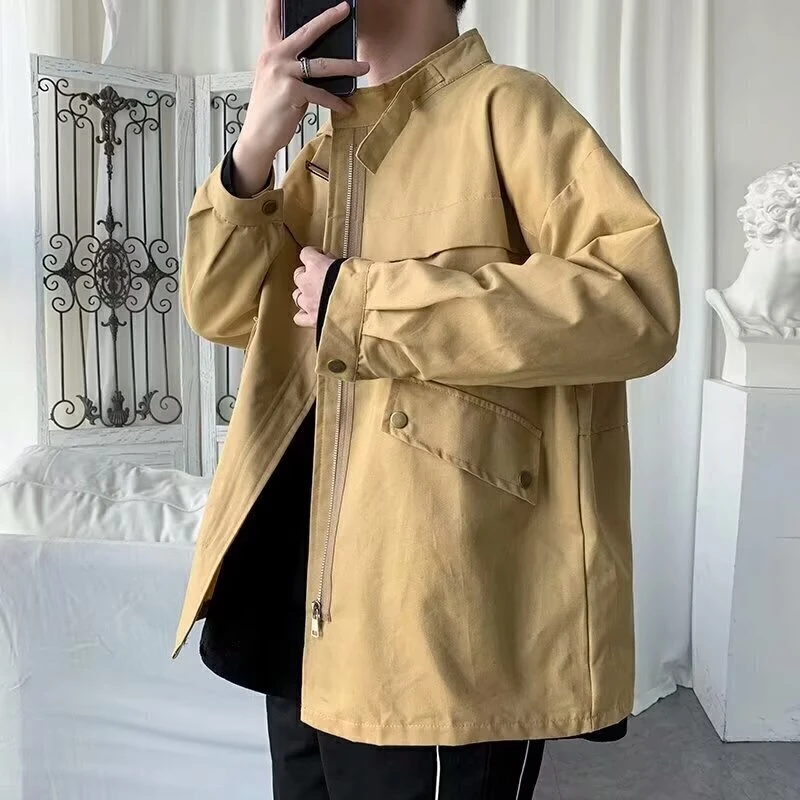 835春秋季痞帅外套男女ins高街潮牌港风日系韩版潮流宽松夹克