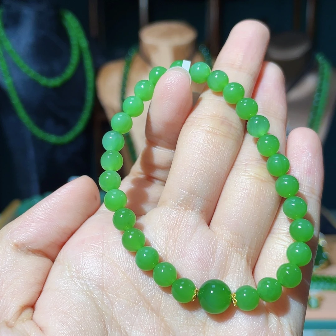 和田玉（碧玉）未镶嵌手串