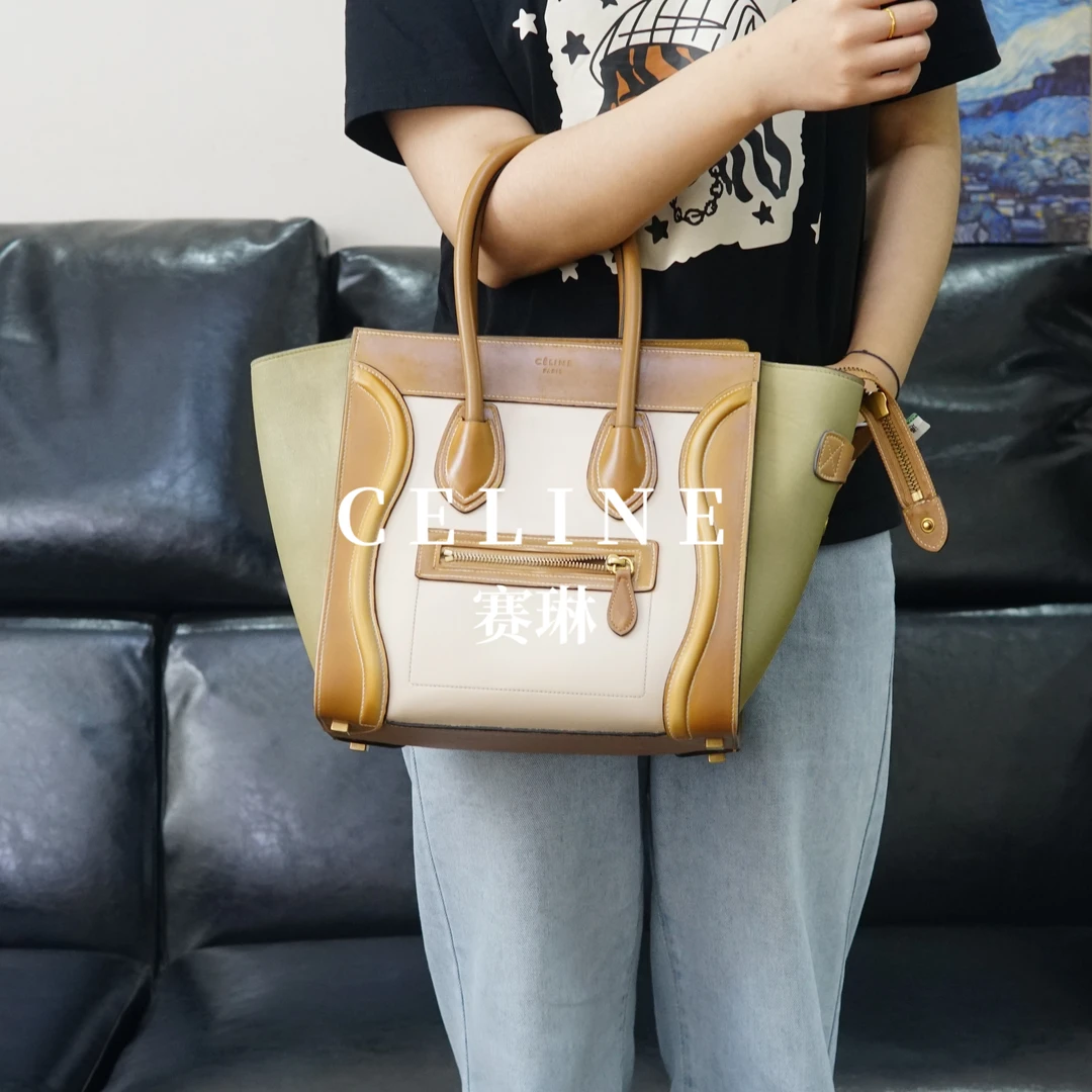 95新 Celine/思琳 开口笑手提托特包/YW06807109/7109