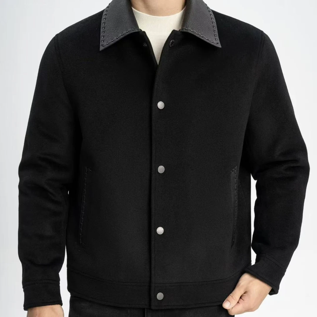 【VanJazny】新款高端男士简约百搭潮流翻领鹅绒夹克LF37066