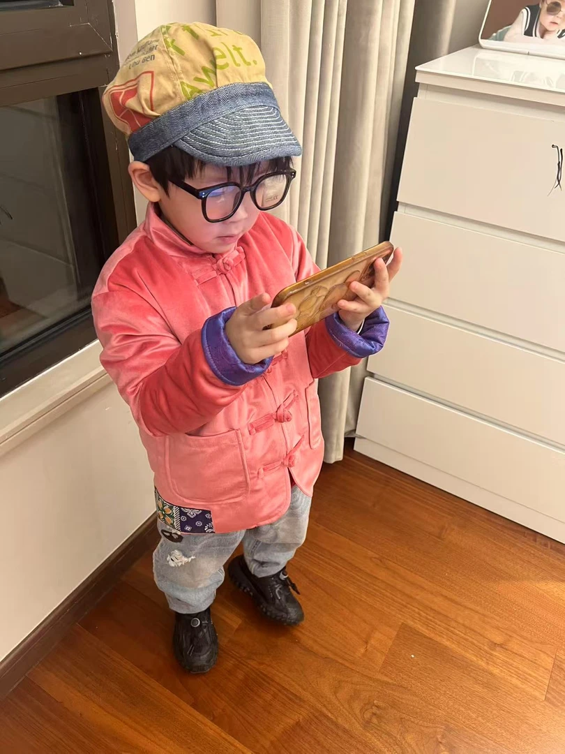 秋冬夹棉男女儿童洋气拜年棉服冬季加绒婴儿保暖韩版冬装帅气洋气