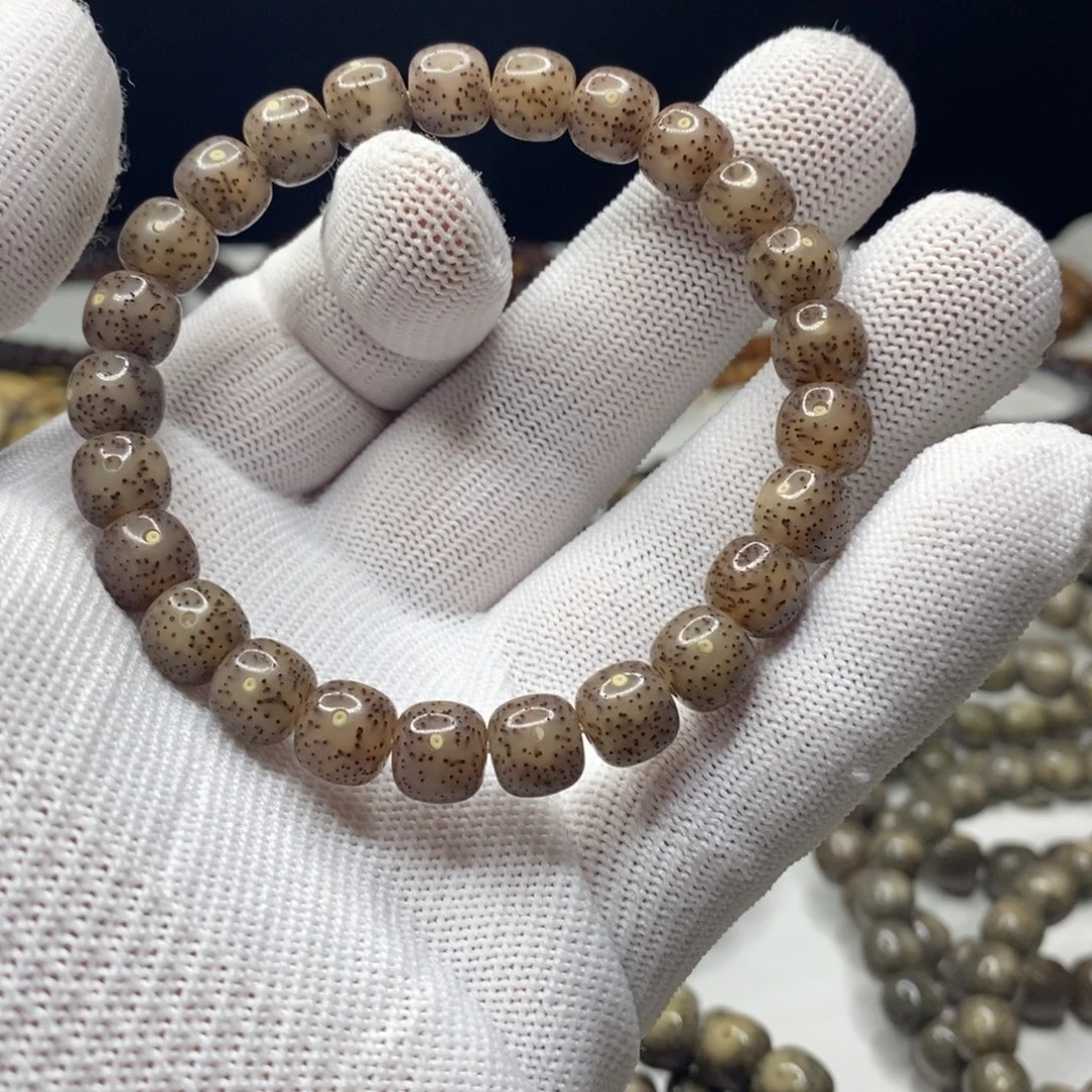 上***.星月菩提手串星月菩提9x8粉冰