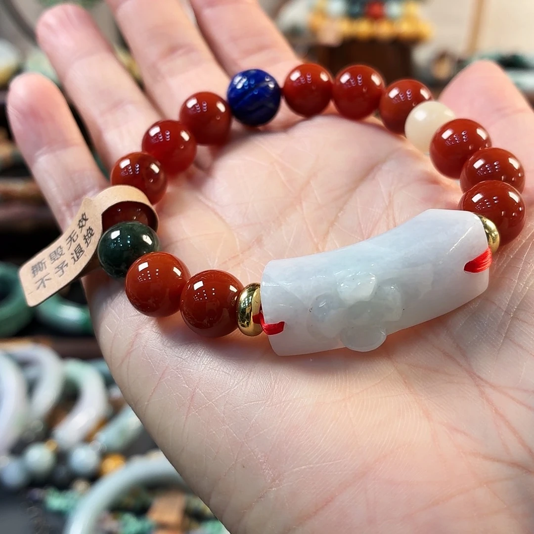 翡翠未镶嵌手链手串