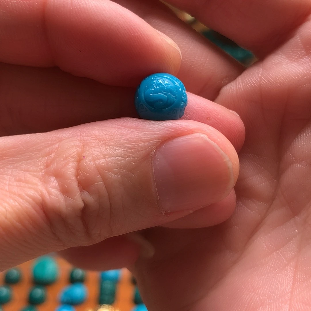 琉璃颈饰暴力蓝10mm四大神兽