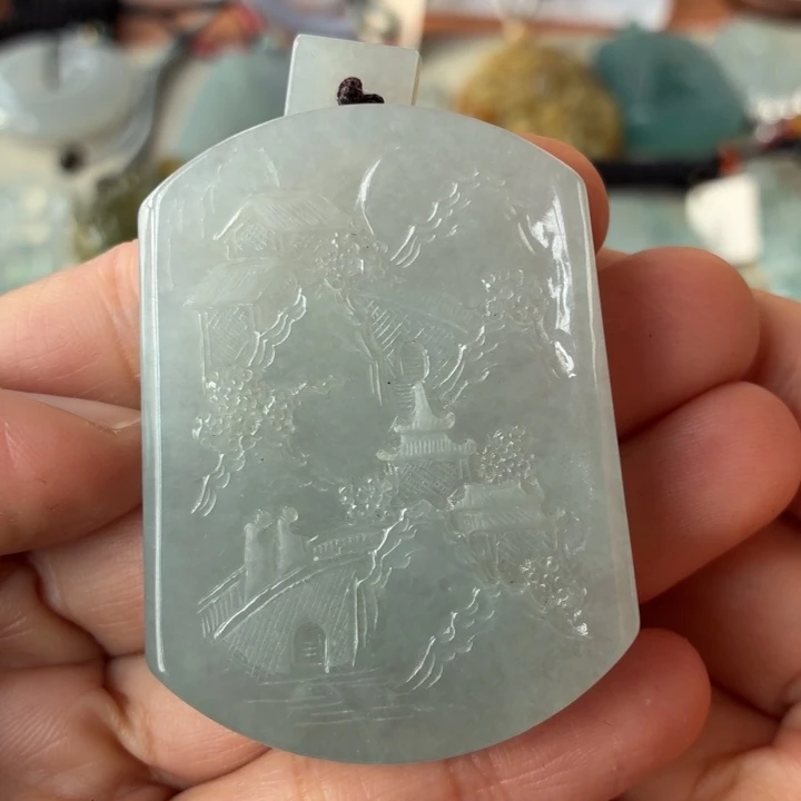 翡翠未镶嵌颈饰天然翡翠