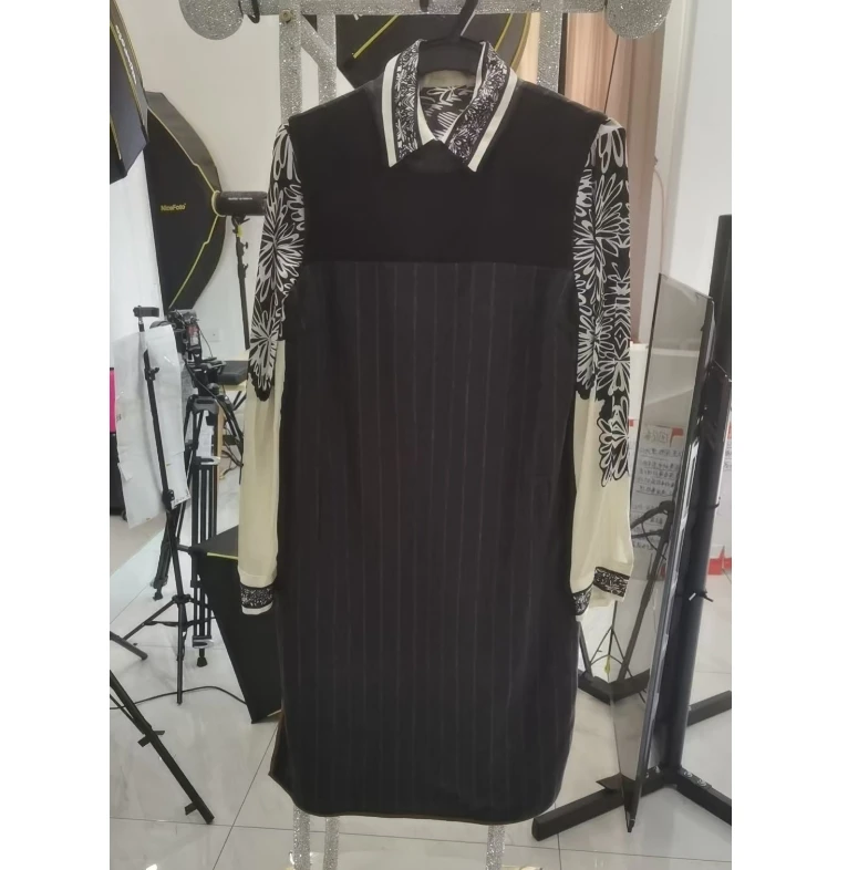 T9917衬衫连衣裙2件套装