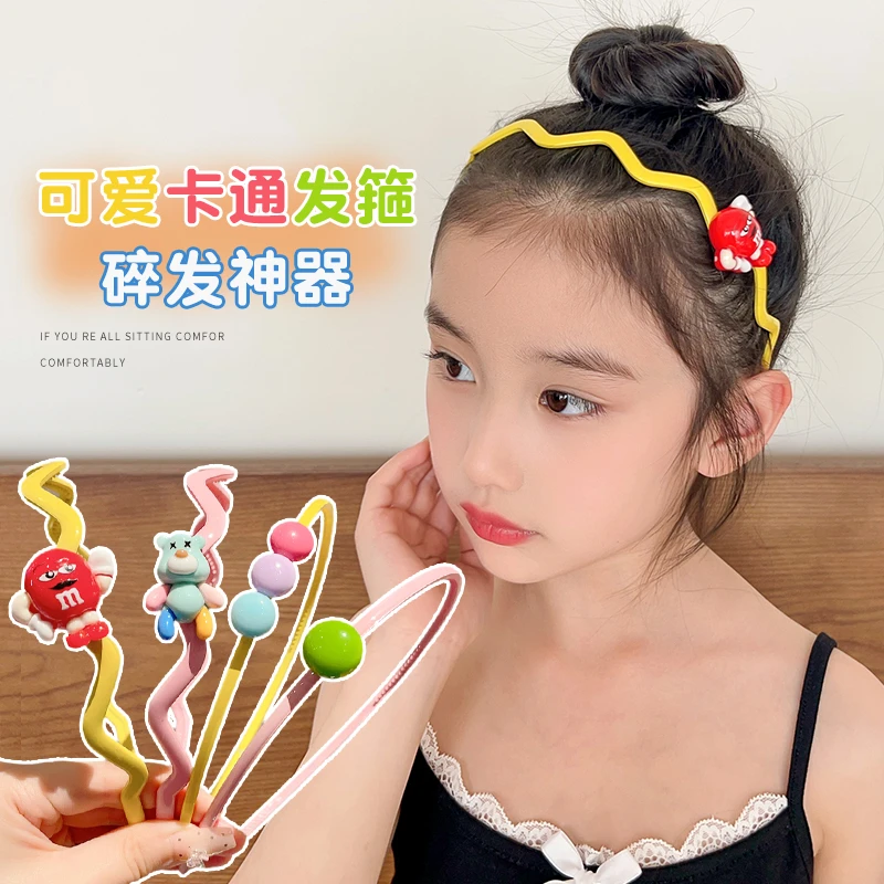 新款儿童发箍发饰女童刘海碎发头箍宝宝压发卡侧边不勒头可爱头饰