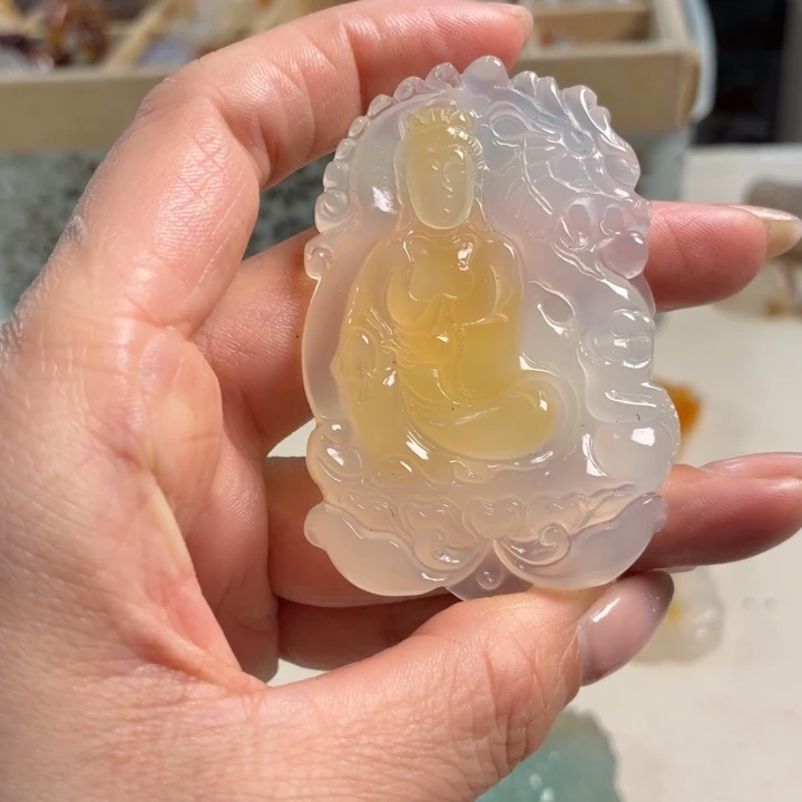 玛瑙/玉髓未镶嵌吊坠(不含链)