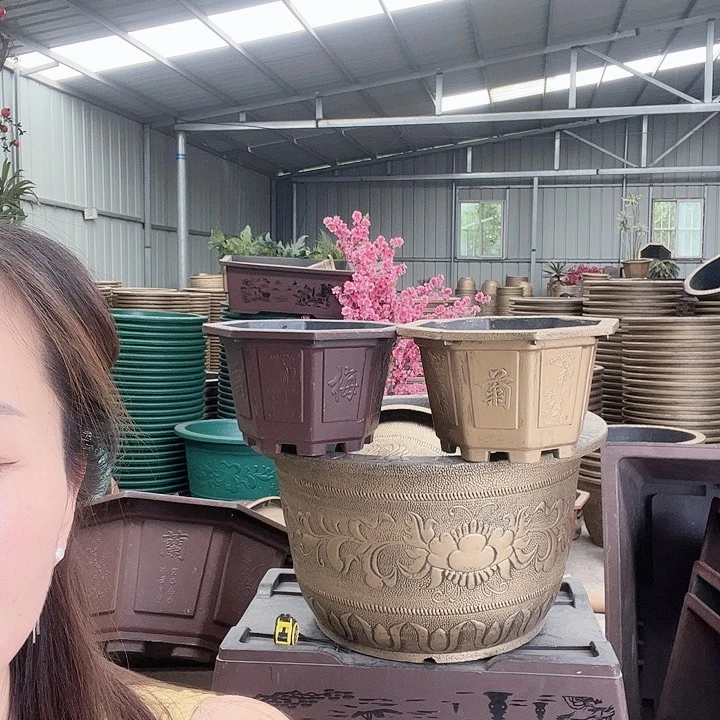 朋*八角花盆40口径2个花盆