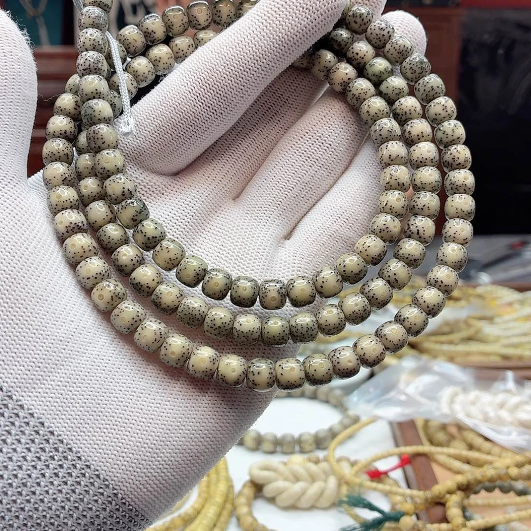 星月菩提手串87，玉化，糯冰，101号