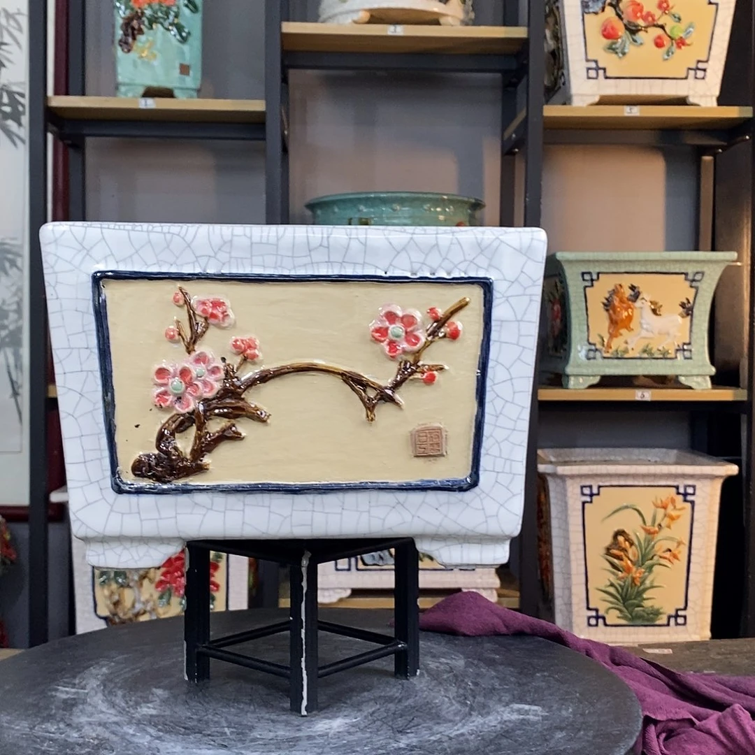 紫砂花盆安****媒2。